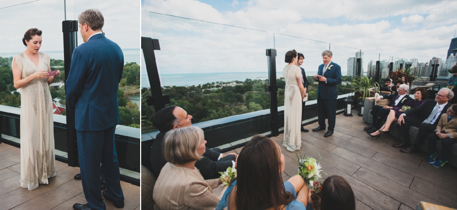 J Parker Rooftop wedding ceremony