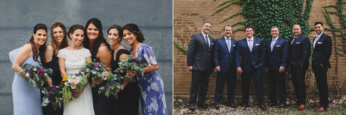 urban bridal party photos