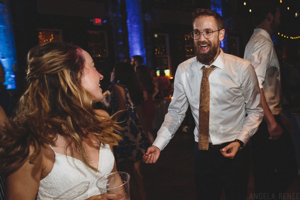 bride on dance floor