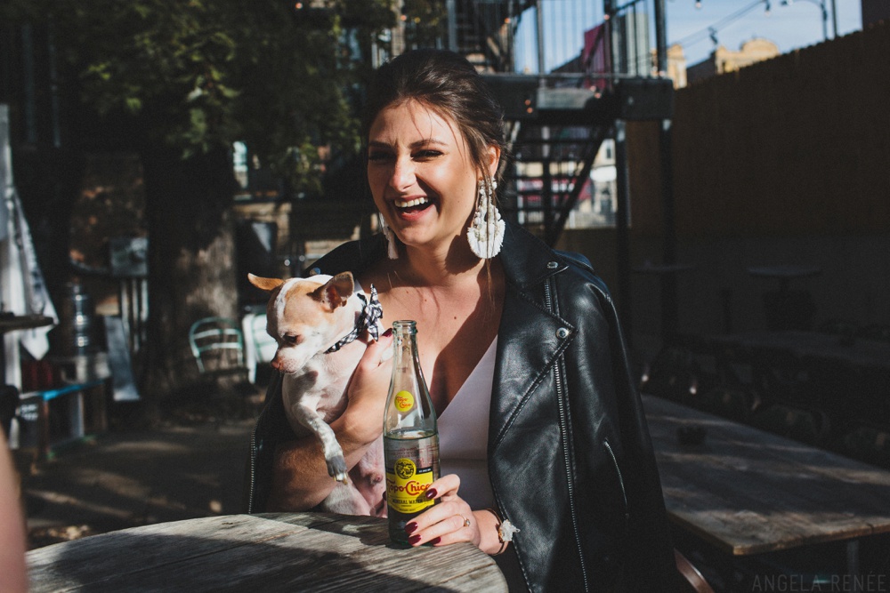 bride-and-dog